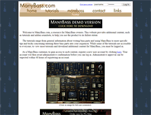 Tablet Screenshot of manybass.com